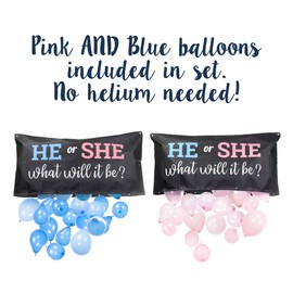 Pop Fizz Designs | Bolsa de globo reveladora de género | Él o ella, ¿qué será?