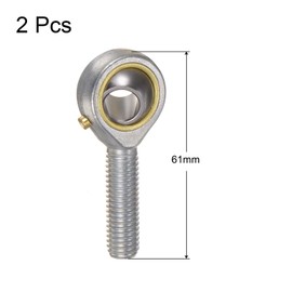 sourcing map POS10 M10 Plug Rod End Bearing M10 x 1.5 Right-Handed Thread Self-Lubricating Joint Rod Ends Includes Lock Nut Pack of 2