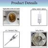  Light Bulb Socket with Cord,E26/ E27 Lamp Base Desktop