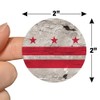 Rustic Washington DC District of Columbia State Flag Distressed USA