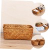 KOMBIUDA Rattan Storage Basket Handwoven Storage Basket Seagrass Woven Basket