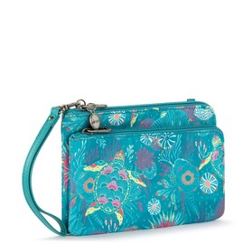 Sakroots Women's Cambria Smartphone Cross Body, Deep Teal Seascape, Medium