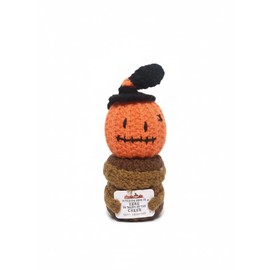 SEAYUSEN Hand Knitted Halloween Pumpkin Decoration - Artificial Pumpkin for Home Decor, Living Room, Bedroom, Shelf Decor - Handmade Crochet