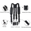 MELOTOUGH Police Suspender with Padded Shoulder Partial Elastic at Back