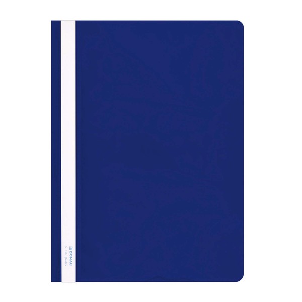 DONAU 1705001PL-10 Plastic File Folder A4 Blue Plastic Durable PVC