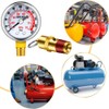 4Pcs Air Compressor Relief Pressure Valve and Air Gauge Set,1/4in
