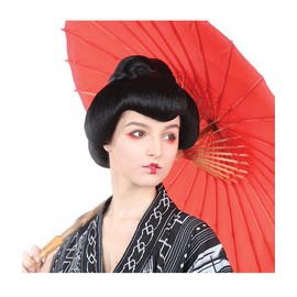 Banana Costumes Womens Geisha Wig Black