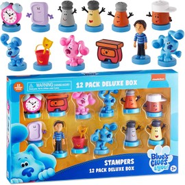 'Blue's Clues Stamps for Kids | 5 Stamp Blue’s Toys in 1 Pack Collect All 12 Blue / Mini Kids’ & Blues Birthday Party Supplies by P.M.I. (D)