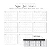 Minimalist Spice Labels for Spice Jars - 146 Spice Jar
