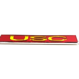Metal USC Trojans Laser  Cut Silver  Chrome  Alumni  LICENSE PLATE Frame Man Cave Must