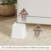 Lutown-Teen 6 Pack Bed Risers 3 Inch Heavy Duty Oversized