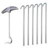 Merriway BH06452 (7 Pcs) Tent Peg Puller & Pegs Contains