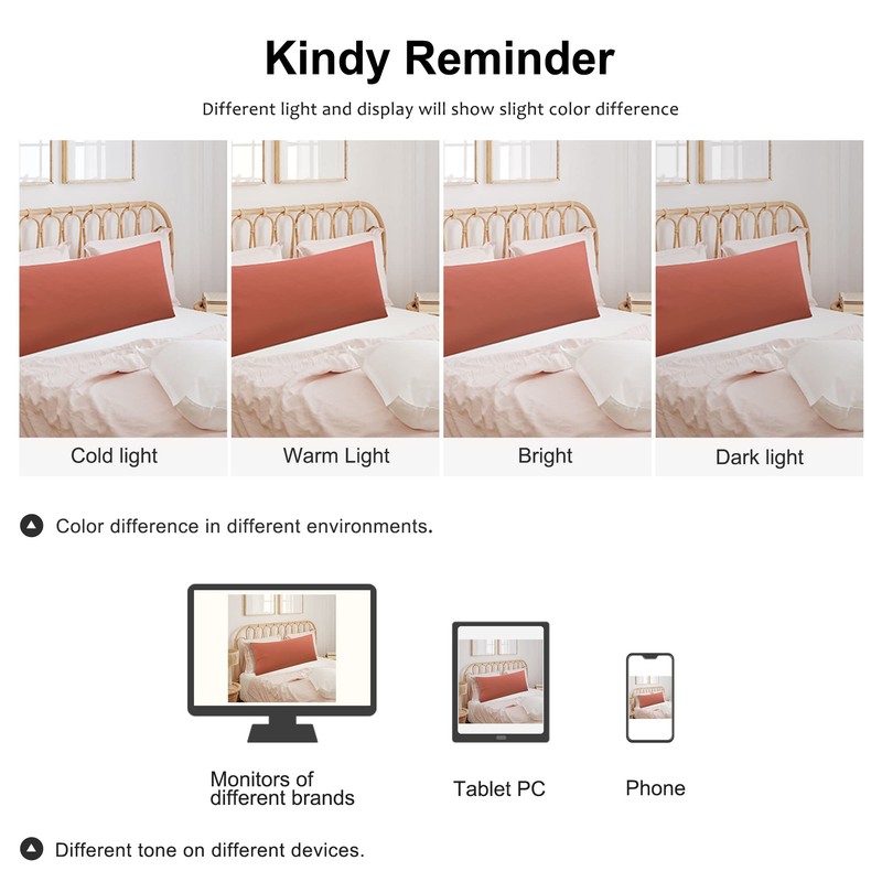 sourcing map Body Pillow Case, Microfiber Pillowcases Weave for 90