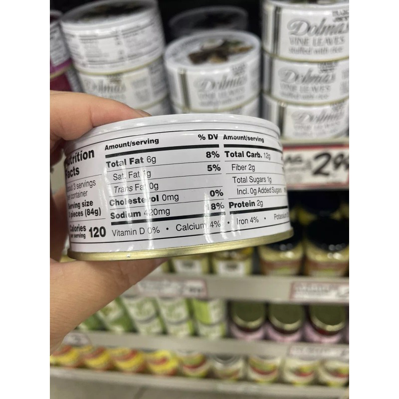 Trader Joe's 3 Cans of Trader Joe’s DOLMAS GRAPE VINE