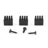 Arrow Brushes, 3-Piece Lightweight, Durable Replacement Brushes with 3-Piece Screws