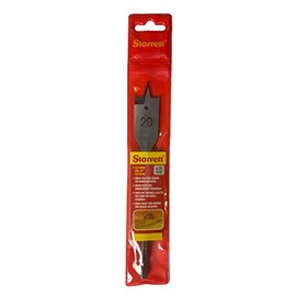 Starrett Flat Wood Drill Bit - 20X152MM KFWD20A High Speed Steel HSS 1/4 Inch Hex Shank Spade Drill Bit - Woodworking Hole Cutter Tool