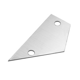 PATIKIL Fret Rocker Leveling Tool with 2 Holes Stainless Steel Silver Tone for Guitar Electric Bass Durable Guitar Ruler