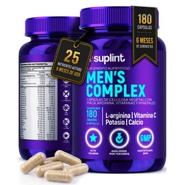 Vitaminas para Hombre  Multivitamínico Hombre con Maca Negra, L-Arginina, Vitaminas A, C, D3, E, Complejo B, Zinc, Magnesio y Potasio  Suplemento...  