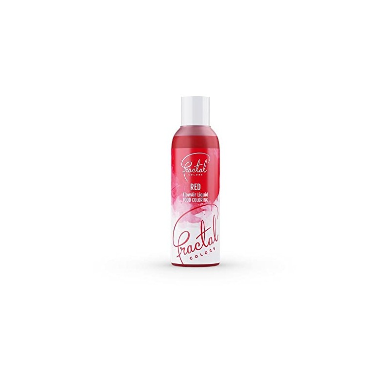 Fractal Colours FlowAir Airbrush Liquid Food Colouring 100ml Red