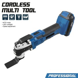 Cordless Oscillating Tool, Hancaner Oscillating Multi-Tool 20V 2.0Ah Battery Powered with 4° Oscillation Angle, 6-Variable Speed 5000-19000 OPM, Multi Tool for Cutting Wood, Scraping, Sanding