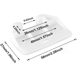 Home Repair Plastic Drawer Guides Drawer Track Guides Replacement with Screws,Drawer Slide Glides, Hutches and Drawer Systems (30)