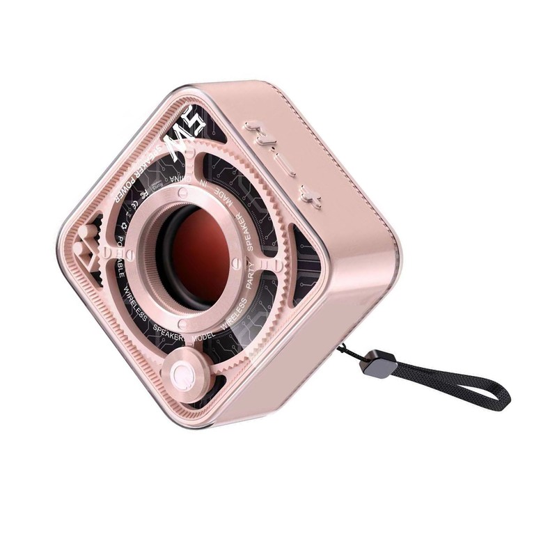 Portable Wireless Bluetooth Speaker 5W Transparent Mechanical Armor Style Small