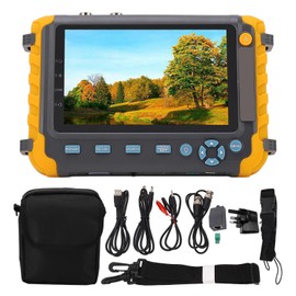 CCTV Camera Tester 8MP 5 Inch Screen VGA HD Multimedia Interface Input Coaxial AHD TVI CVI Camera Monitor 100‑240V UK Plug