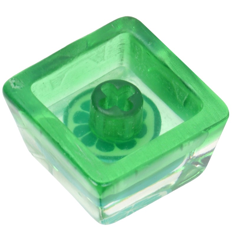 Resin Keycap HandMade CorrosionResistant Universal Mechanical Keyboard Accessories(Lime )