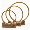 PXIRQ 2-Pack Embroidery Hoop Display Stand – 2‑Tier Grooved Frame