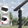 Gyykzz 4 Pack Plastic Handrail End Cap for Stainless Steel