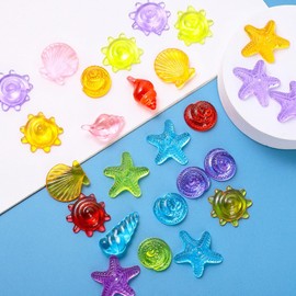 Jewelry Scooping Fair Toy, 17.6 oz (500 g), Approximately 230 Pieces Marine Animals, Treasure Search, Jewelry Grab, Children's Party, Summer Festival, Prize, Home, Bazaar, School Festival, Color and