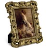 FJXMFRAME Vintage 4x6 Picture Frame Antique Gold Picture Frames with