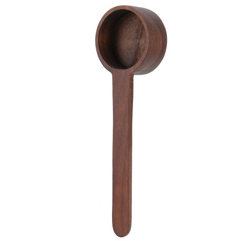 2Pcs Walnut Coffee Bean Measuring Spoon Food Grade Salt Spoon