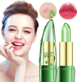 Generic Long Lasting Crystal Jelly Aloe Vera Lipsticks Temperature Color Changing Lip Balm Moisturizing lip scrub Glossy Finish Custom Shade, Innovative Natural Beauty Makeup for Women flawless look (1)