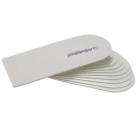 Adjustaheel Heel Lift | Treatment Achilles Tendonitis & Leg Length Discrepancy | 17 Removable Height Layers for Graduated Raise Treatment