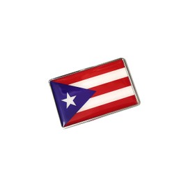 PTDecals 1 PCS Metal 3D Puerto Rico Flag Emblem Sticker Badge Decal for Vehicle Auto Car Front Fenders Bumper Side Window Trunk Boot Tailgate 77x50mm