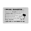 Richesele Daughter Engraved Wallet Card - To My Daughter Gifts