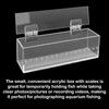 Fish Viewing Box Container with Lid and Scale, Acrylic Portable