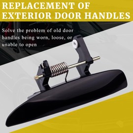 Exterior Outside Door Handles Replacement Car Compatible with 1994-2001 Acura Integra Model Passenger Driver Side Outside Door Handle Assembly Repair Black Placement on Vehicle Left Right 2 PCS