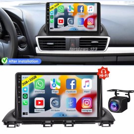 t-carplay W/ Camera Apple Carplay Android Auto Radio Stereo GPS Navi For Mazda 3 2014-2019
