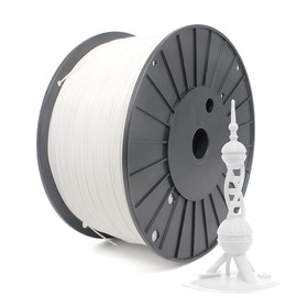 RepRapper White MPLA (Modified PLA) Extra Strong PLA Plus Filament for 3D Printer 1.75mm (± 0.03mm) 6.6lbs (3kg)