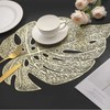 6Pcs Insulation Placemat Hollow Out Simulation Leaf Shape Heat Resistant