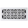 Decor Grates S614W-WH 6" by 14" Painted Wall Register, White