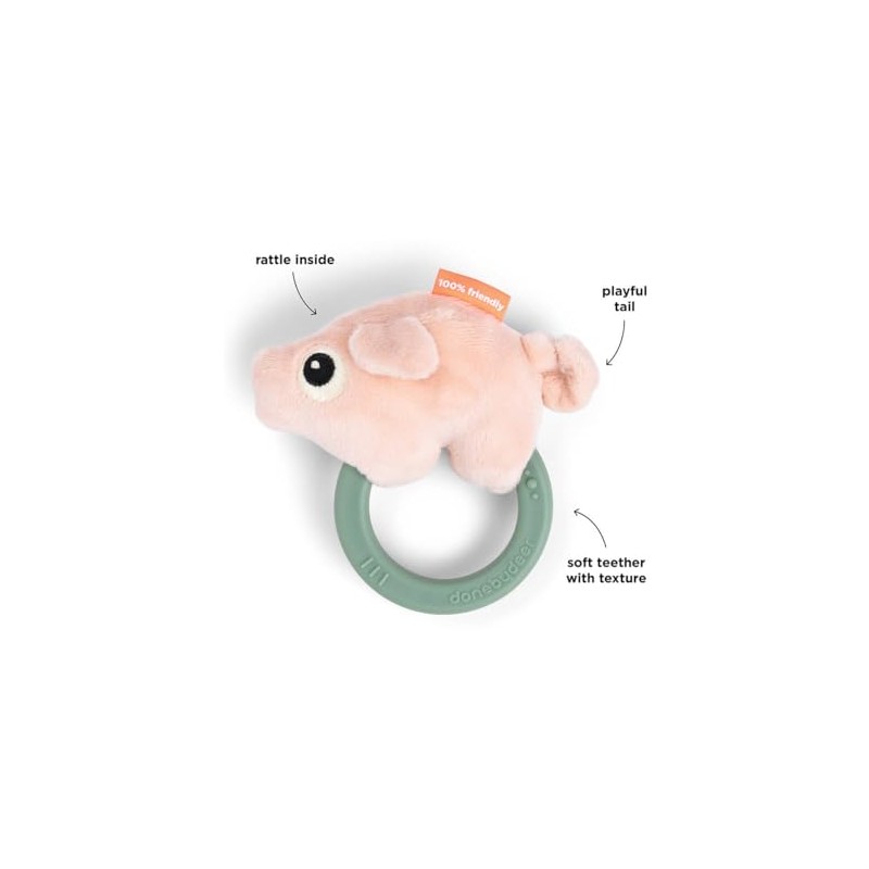 Done by Deer Rattle with Teether Pigee Colour Mix