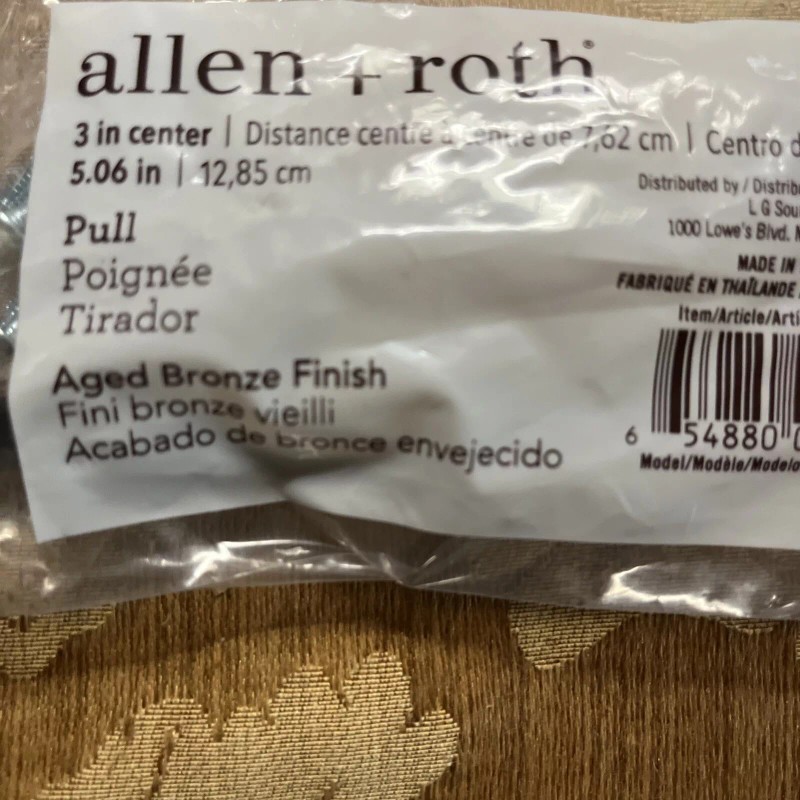 allen + roth 3-in (76mm) Center to Center Aged Bronze