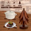 IKIMAKIST Wooden Trivets for Hot Dishes,Decorative trivets,Practical Desktop Decoration, Tree