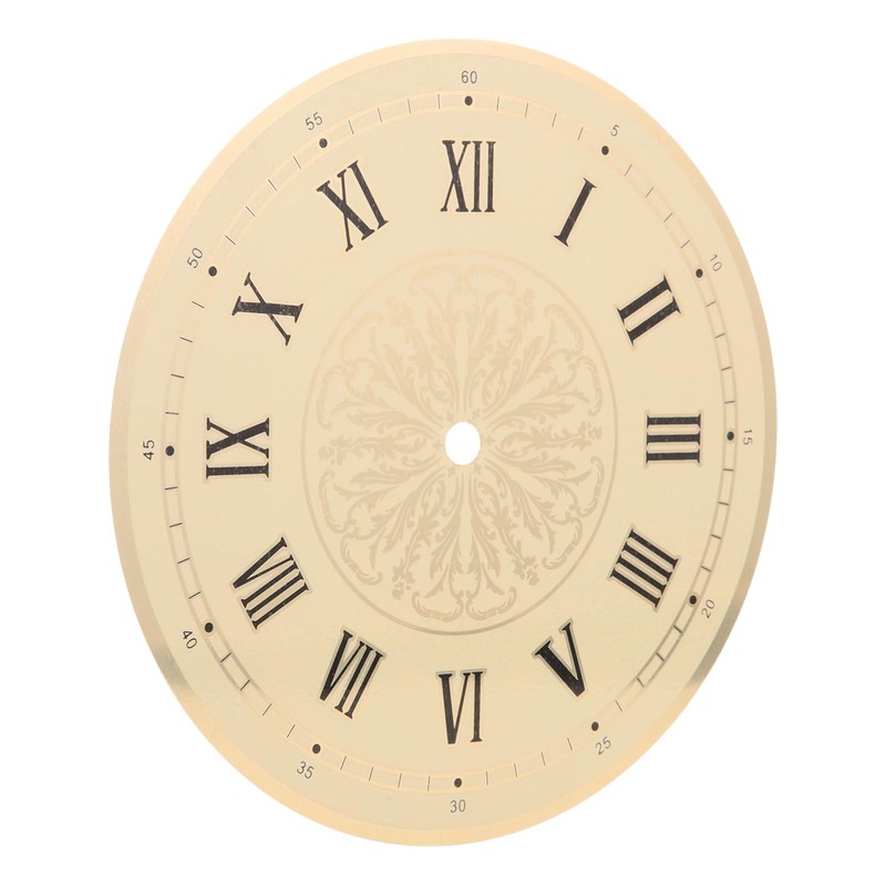 Mipcase 2pcs Aluminum DIY Clock Dial Replacement Stylish Roman Numeral