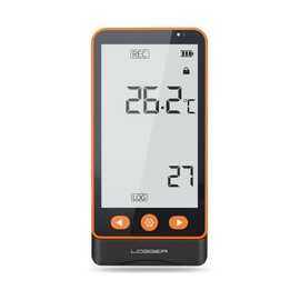 CHNADKS Temperature Data Logger with Base Probe, High Accuracy Thermometer Hygrometer for Refrigerator, Cold Storage, Lab - USB Export & Long Battery Life