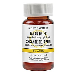 Grumbacher Japón más seco Mediana para Pinturas al óleo, 2 – 1/. Tarro, # 5572