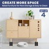 MixDora Bed Risers 2, 3 Inch Square Stackable Furniture Risers